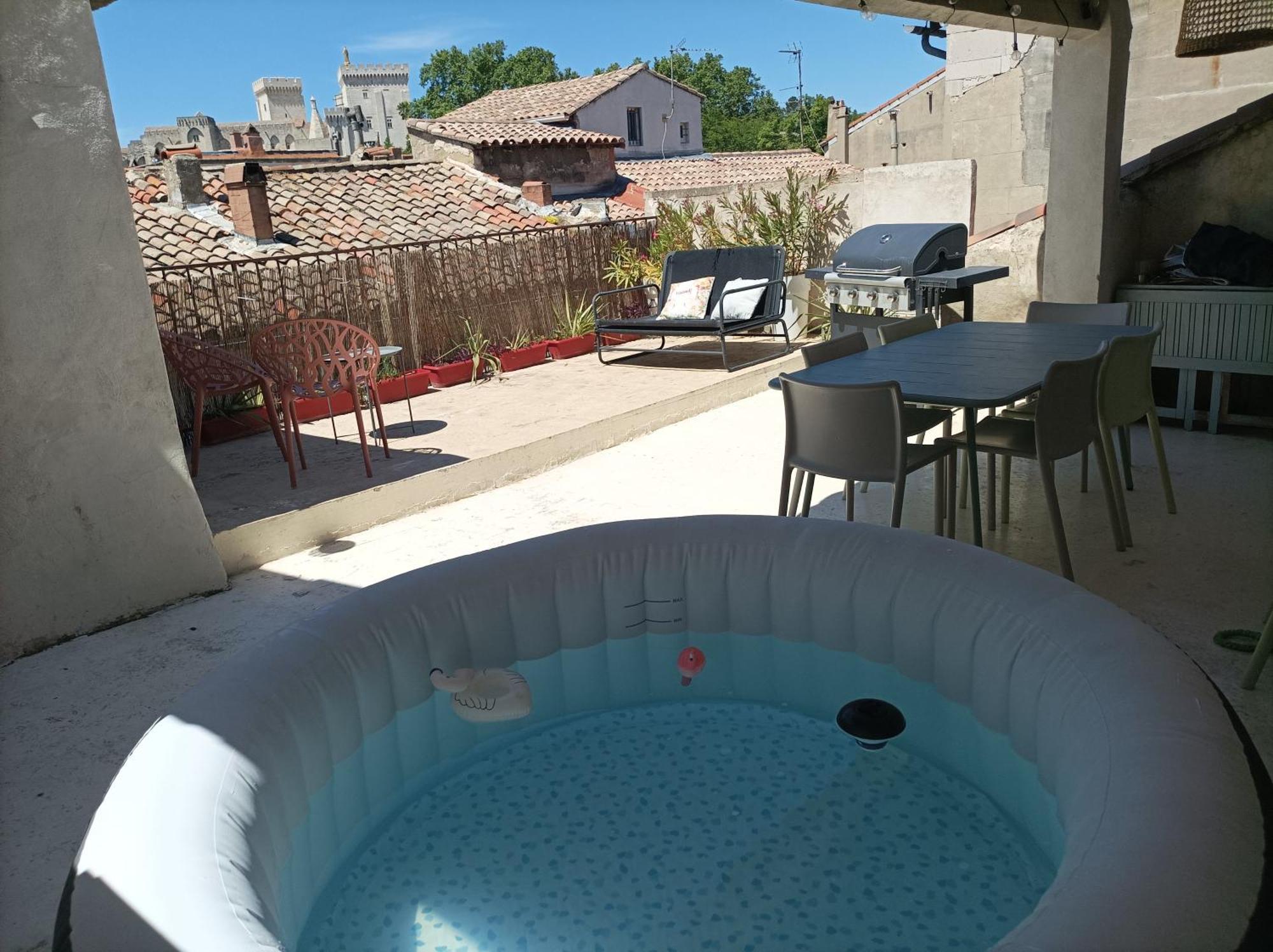 Maison Intra Muros, Terrasses Avec Vue Jaccuzzi Et Garage Avignon Quarto foto